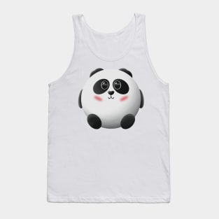 Cute Chubby Panda Tank Top